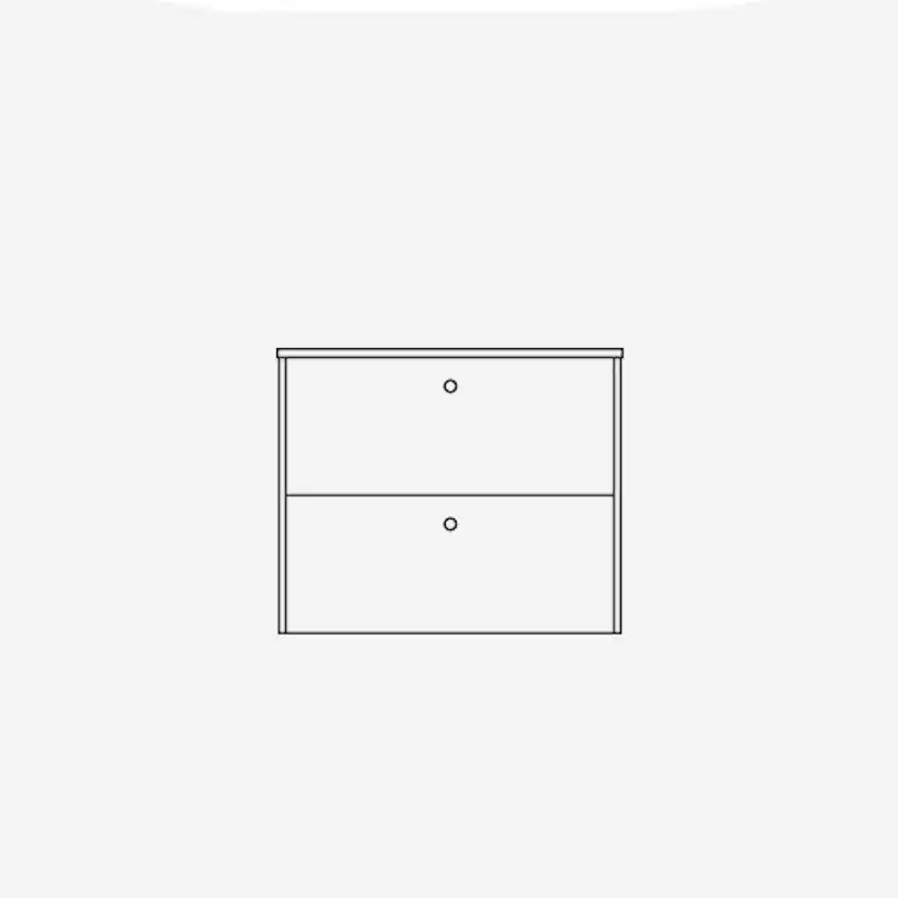 Tvättställsskåp Ballingslöv KC60 Lessmore med 2 Lådor