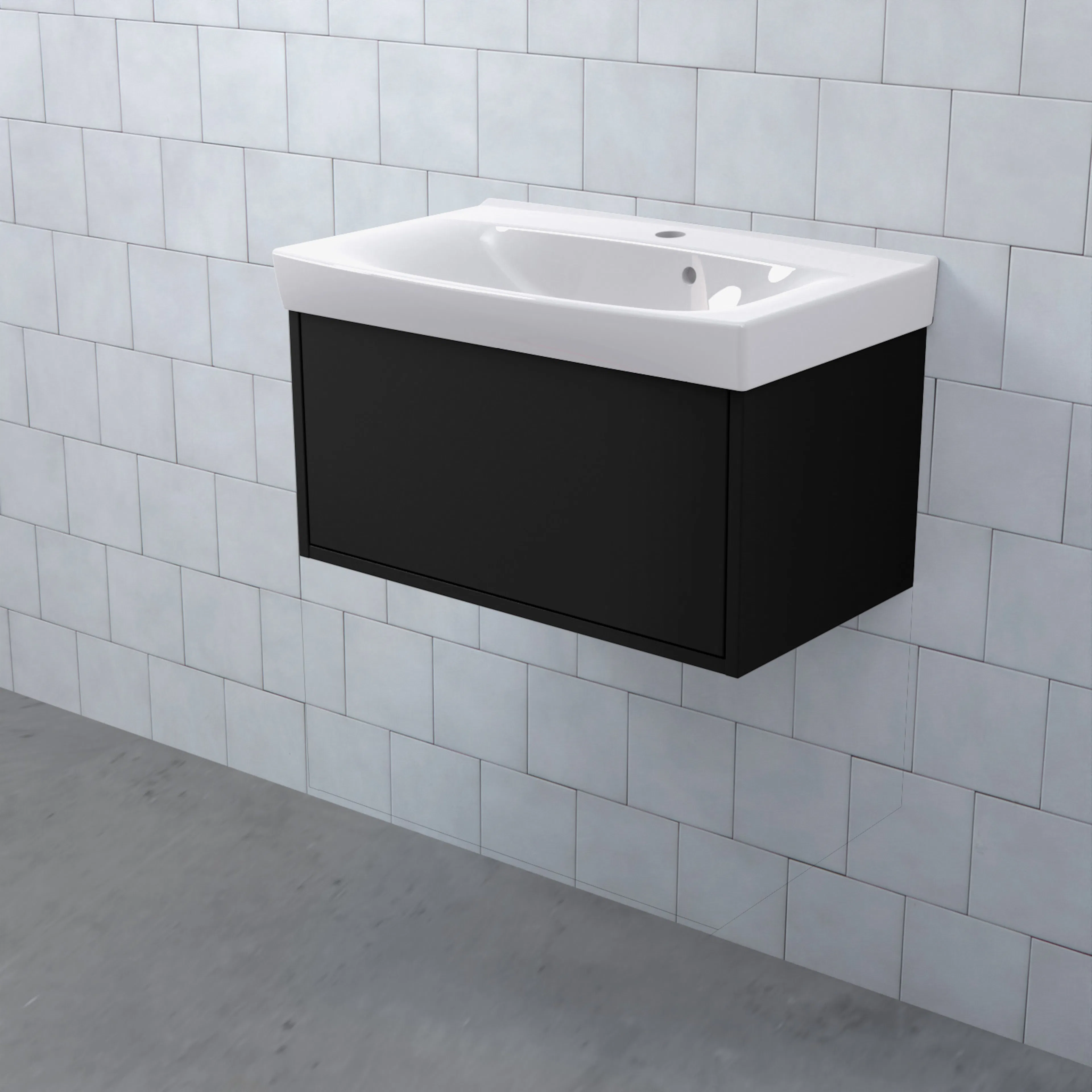 Tvättställsskåp Björbo Badrum Mejda Kompakt Låg