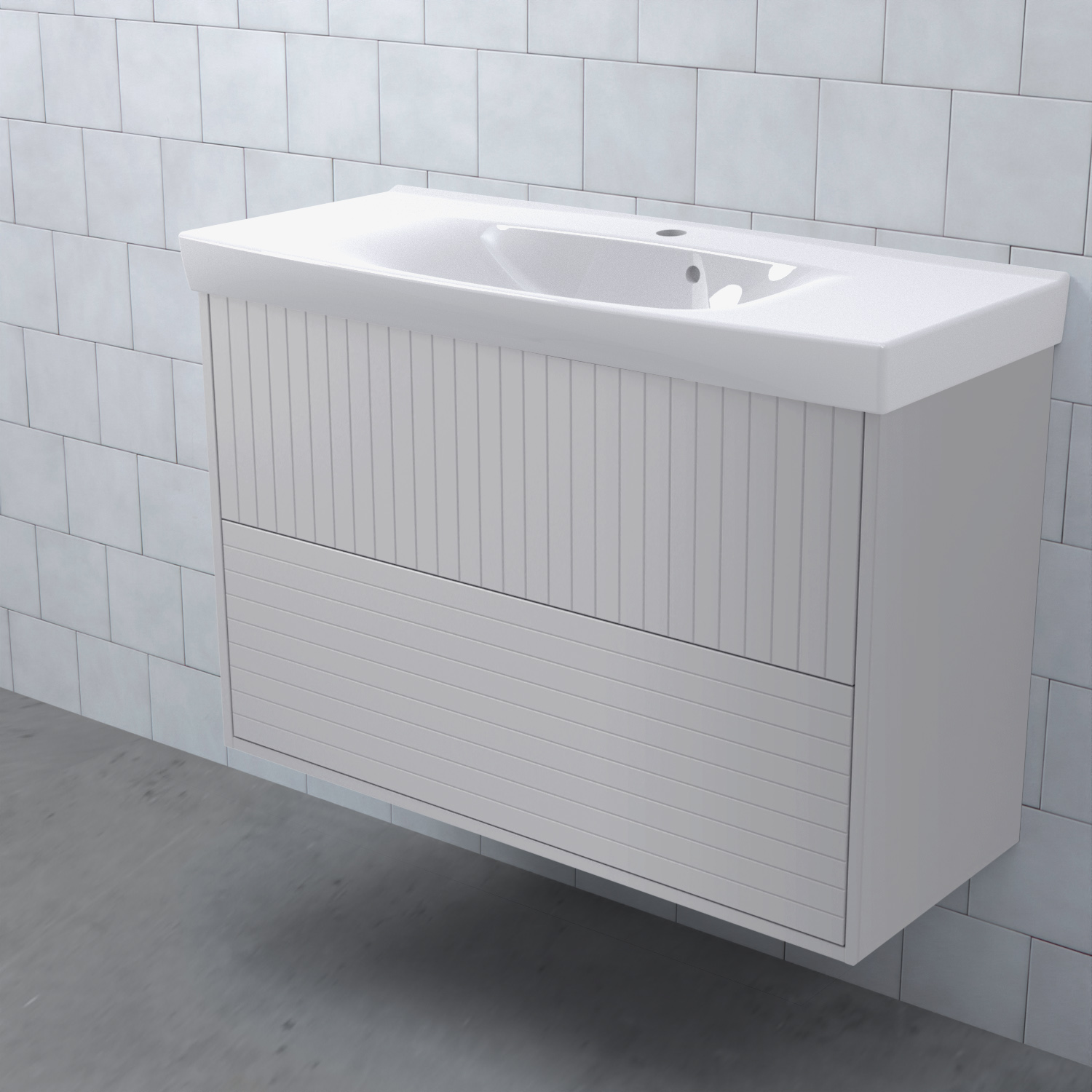 Tvättställsskåp Björbo Badrum Mejda Kompakt Hög