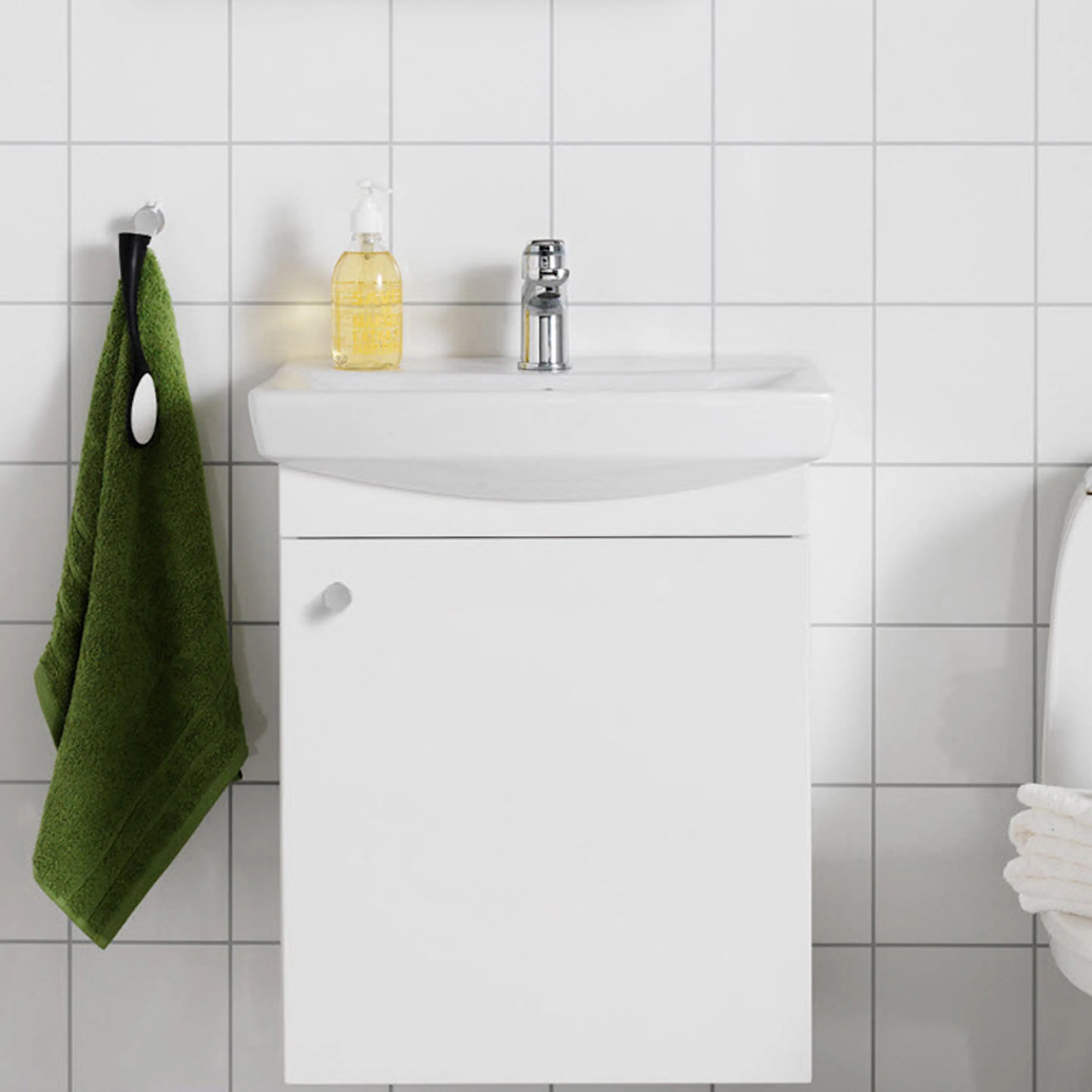 Tvättställsskåp Hafa Life Vit med Lucka 500