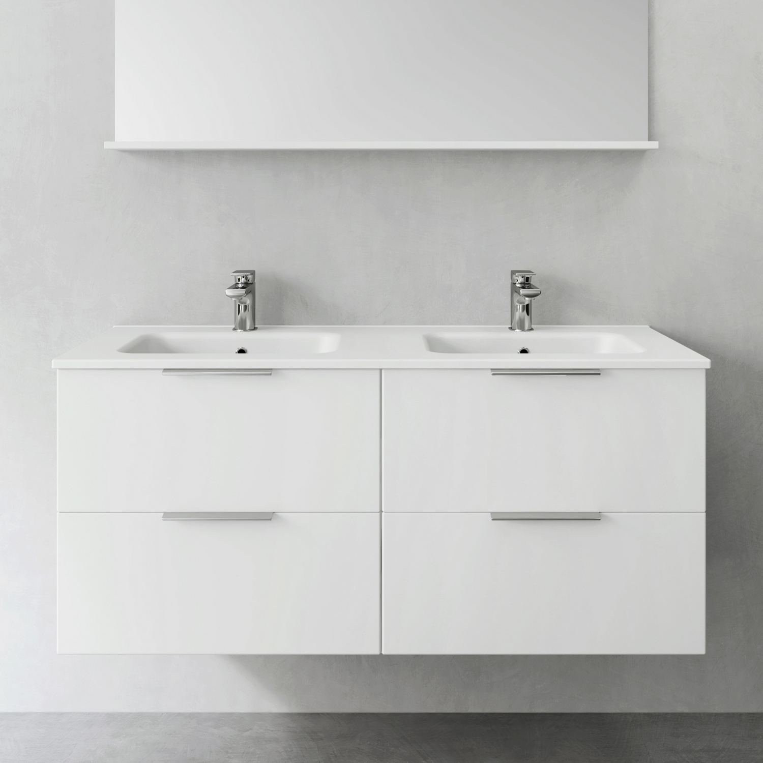 Tvättställsskåp Hafa Shape 1200 Dubbel utan Tvättställ