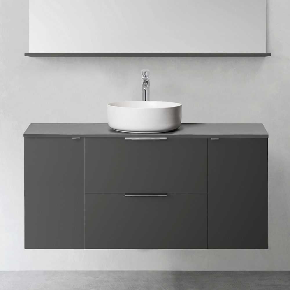 Tvättställsskåp Hafa Shape 600 med 2 st Sidomodul 300 utan Tvättställ