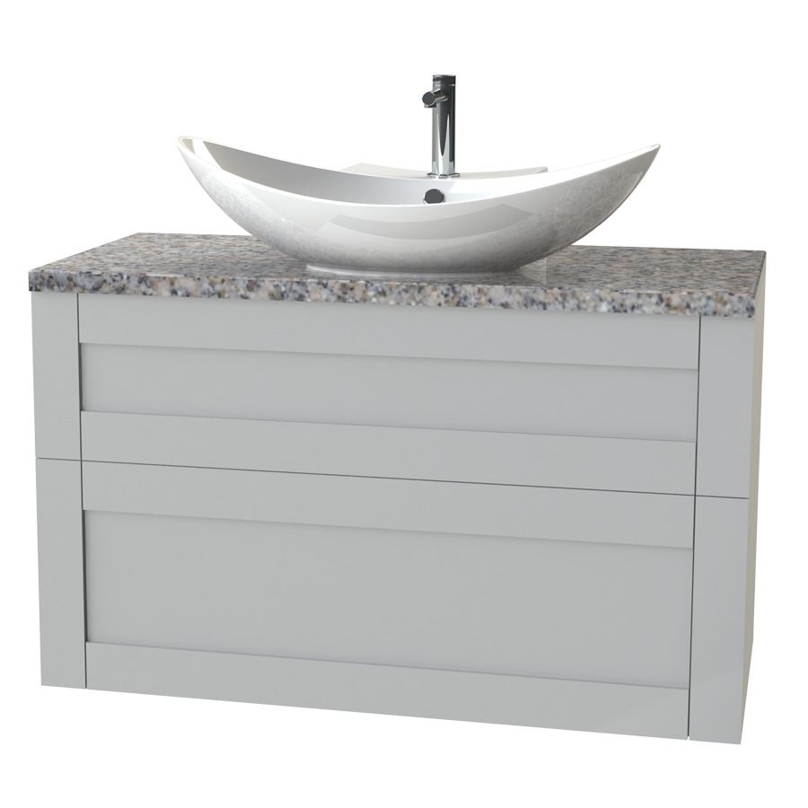 Tvättställsskåp Miller Badrum London 100 för Fristående Tvättställ