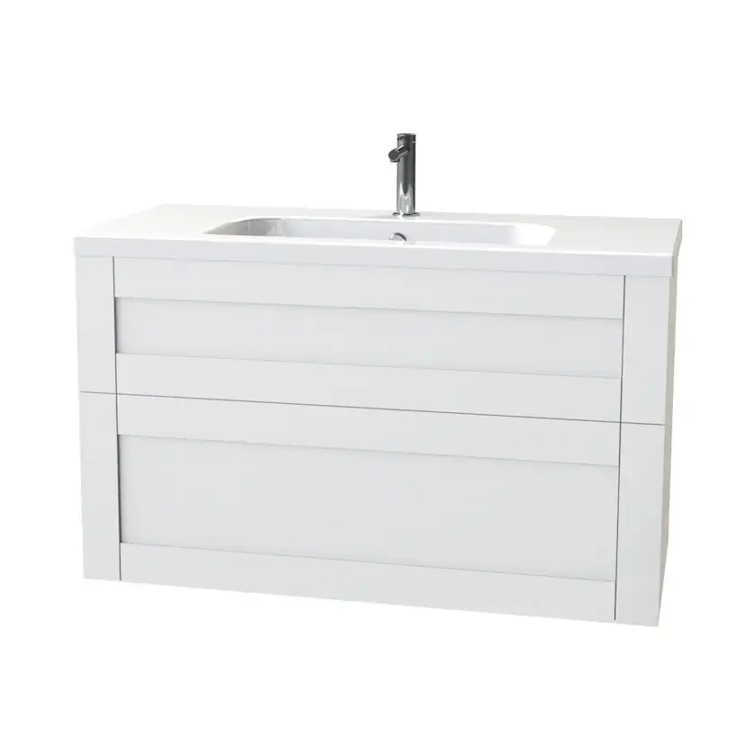 Tvättställsskåp Miller Badrum London 100 för Heltäckande Tvättställ