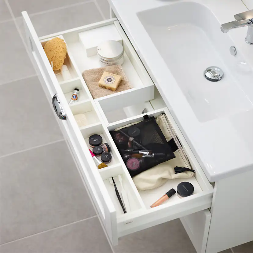 Tvättställsskåp Miller Badrum London 100 för Heltäckande Tvättställ