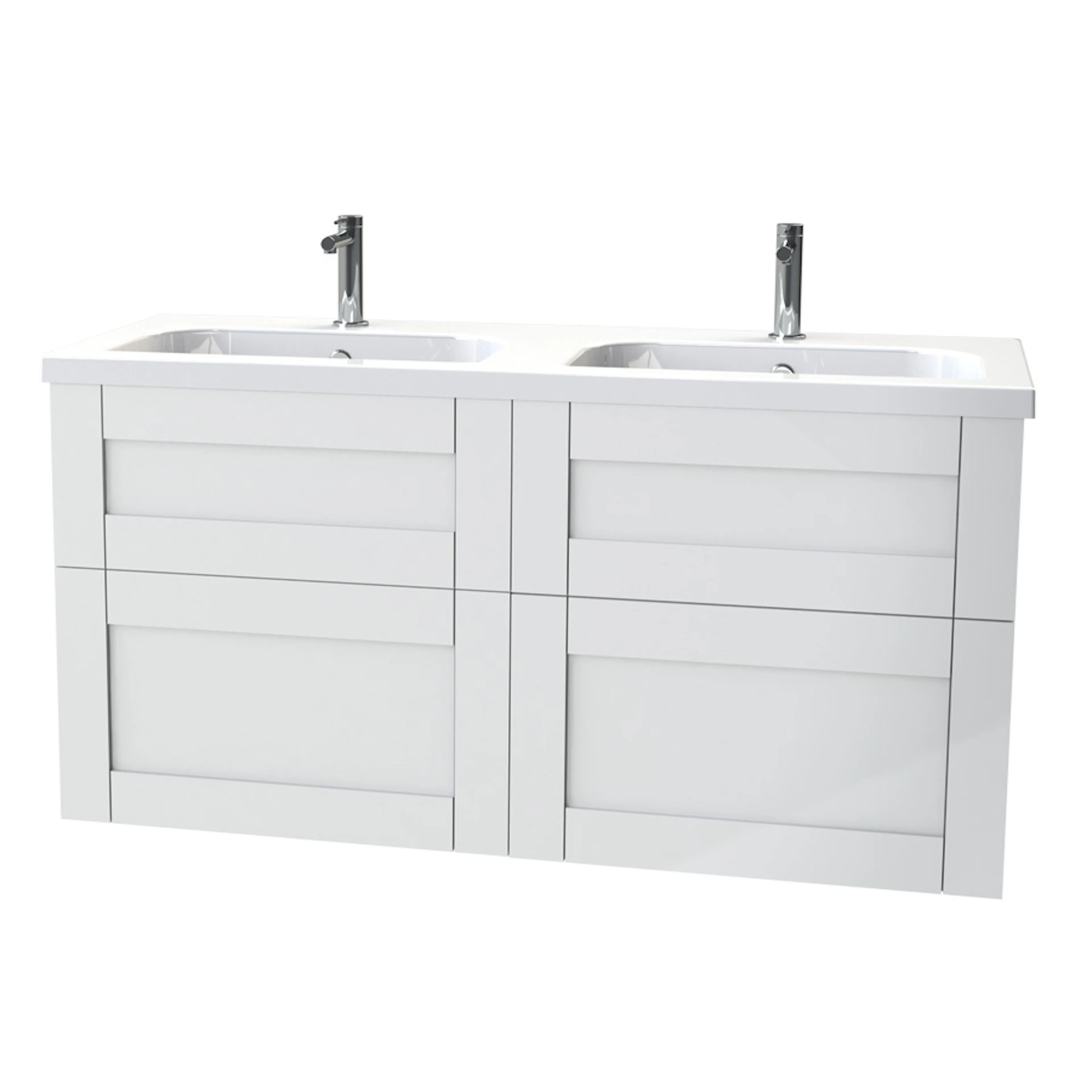 Tvättställsskåp Miller Badrum London 120 för Heltäckande Tvättställ