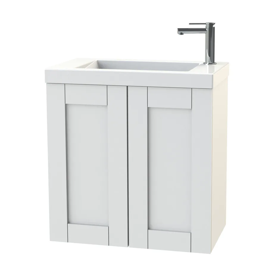 Tvättställsskåp Miller Badrum London 60 Luckor för Heltäckande Tvättställ