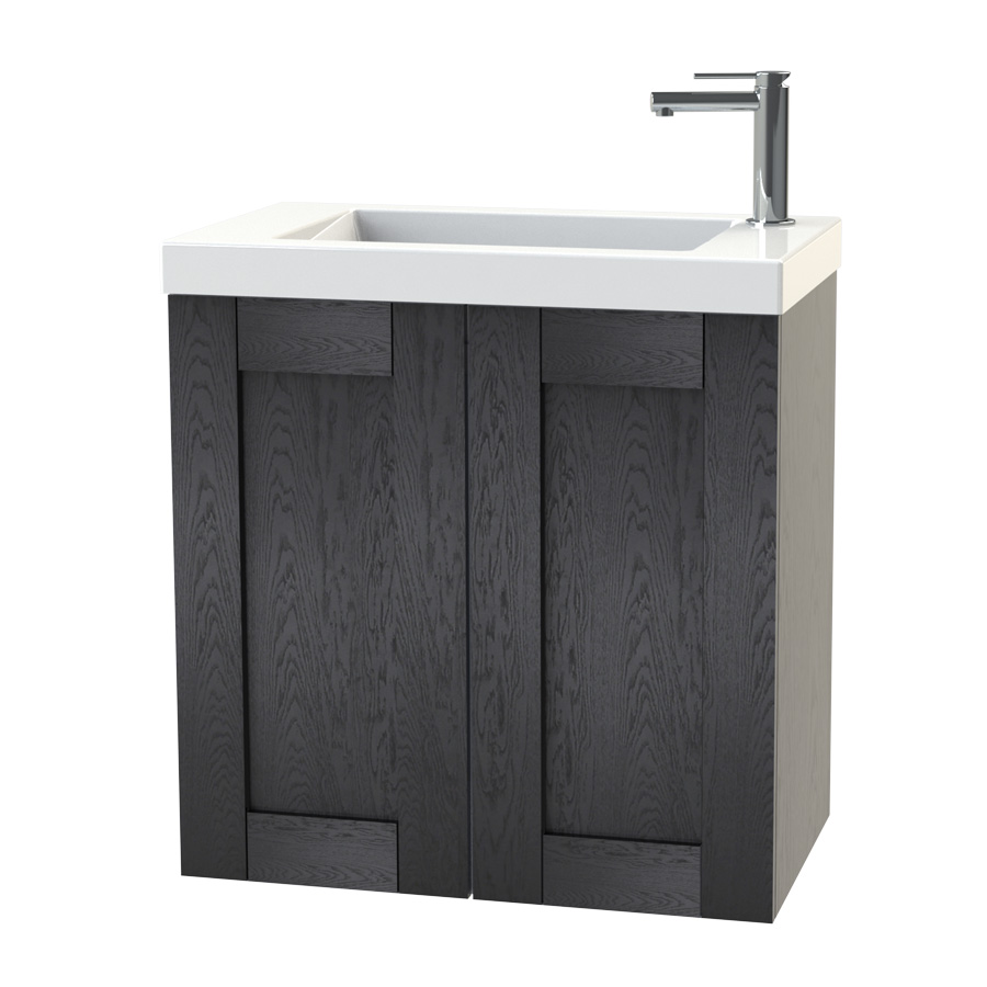 Tvättställsskåp Miller Badrum London 60 Luckor för Heltäckande Tvättställ