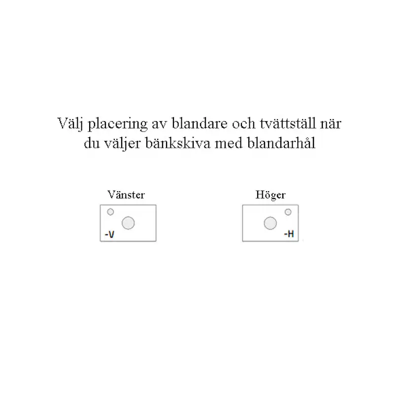 Tvättställsskåp Miller Badrum London 80 för Fristående Tvättställ