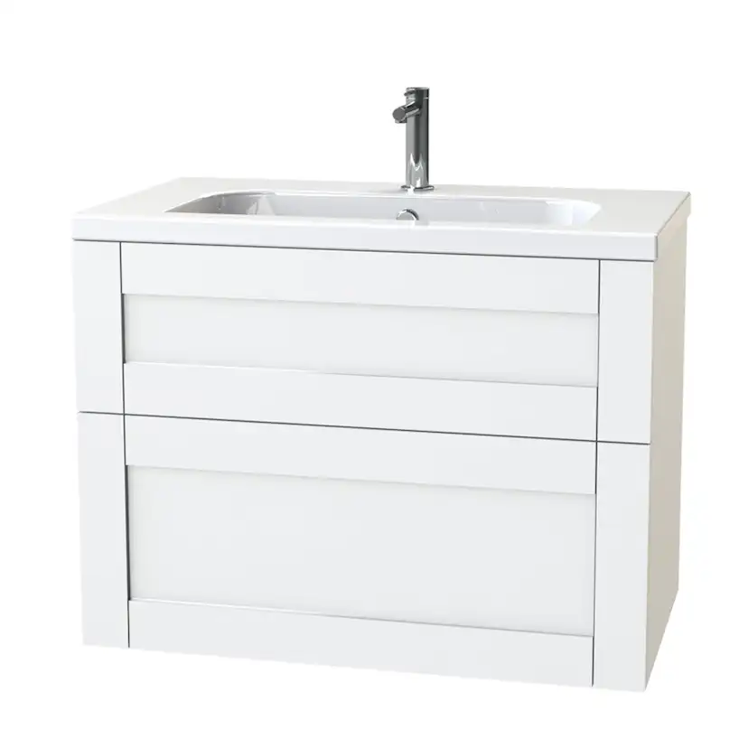 Tvättställsskåp Miller Badrum London 80 för Heltäckande Tvättställ