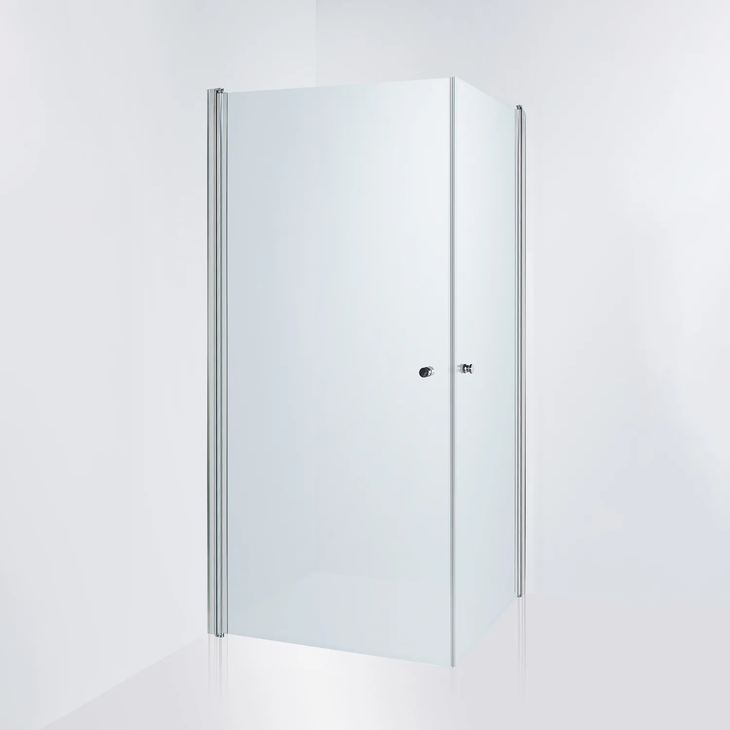 Duschhörn Duschbyggarna Twin De Luxe Frostat Glas