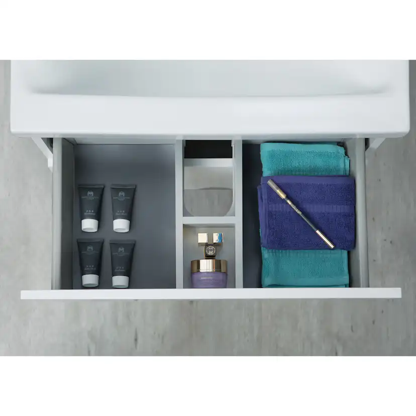 Möbelpaket 4AQUA Minimal med Tvättställ och Spegel Aura LED