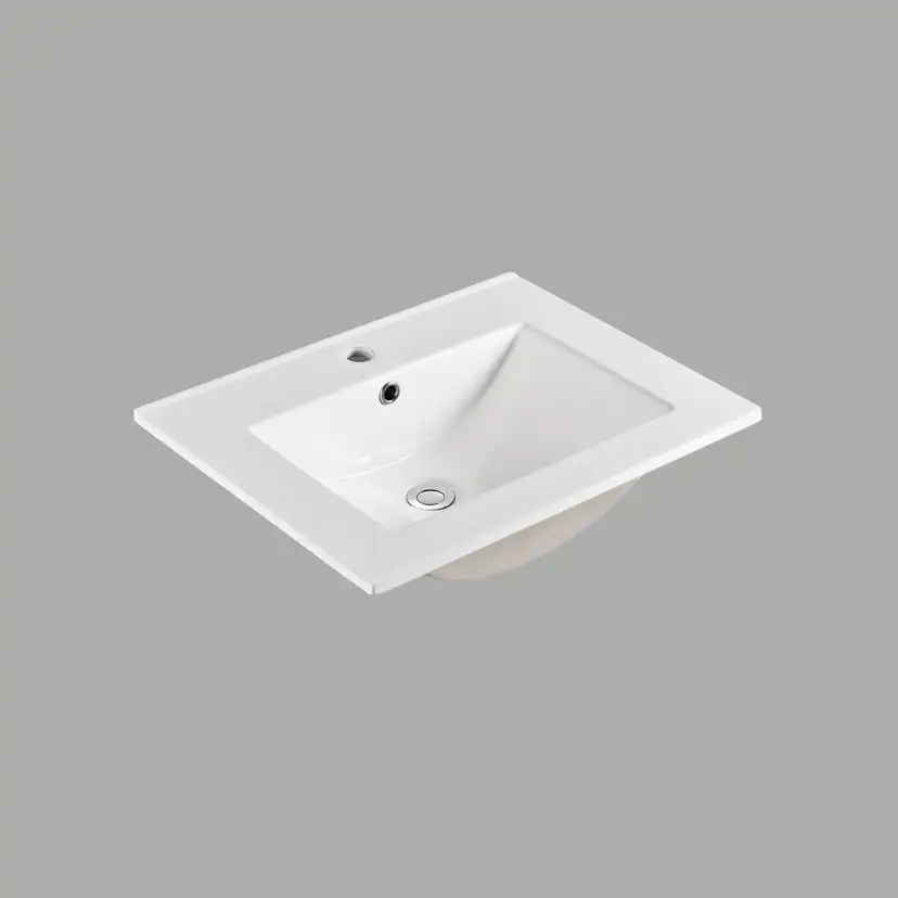 Möbelpaket 4AQUA Slim Vit 60 med Lådor och Spegel Luna LED