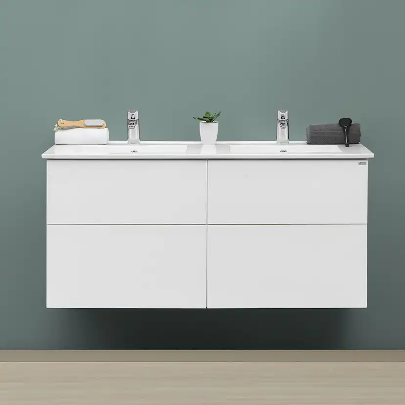 Tvättställsskåp 4AQUA Slim H Med 4 Lådor