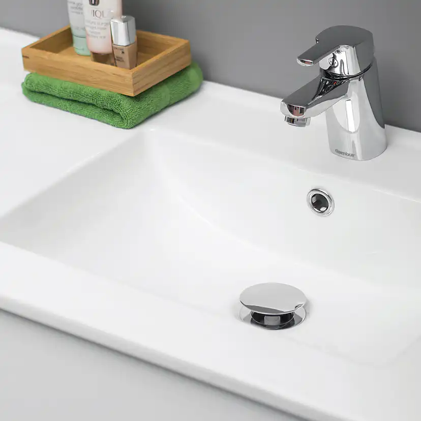 Tvättställsskåp 4AQUA Slim H Med 4 Lådor & Ramlucka