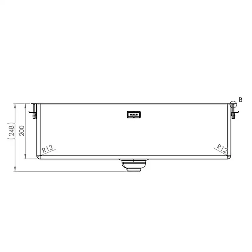 Diskho Stala ULTRA-70 Rostfri Enkel med Integrerad Korgventil