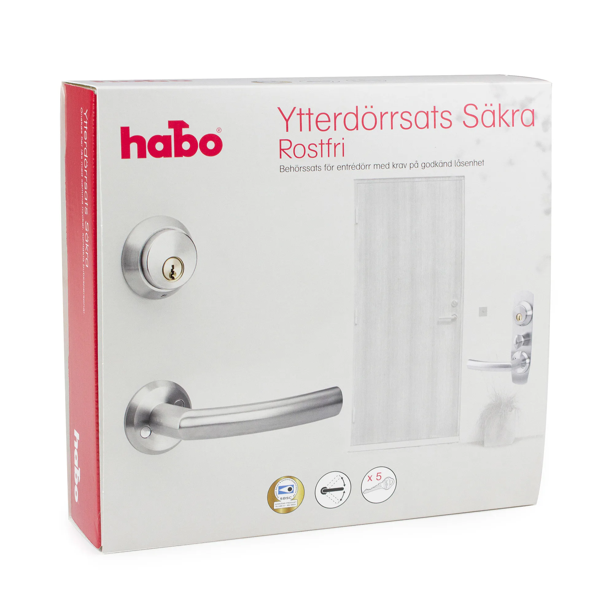 Beslagspaket Habo Säkra Utan Låskista