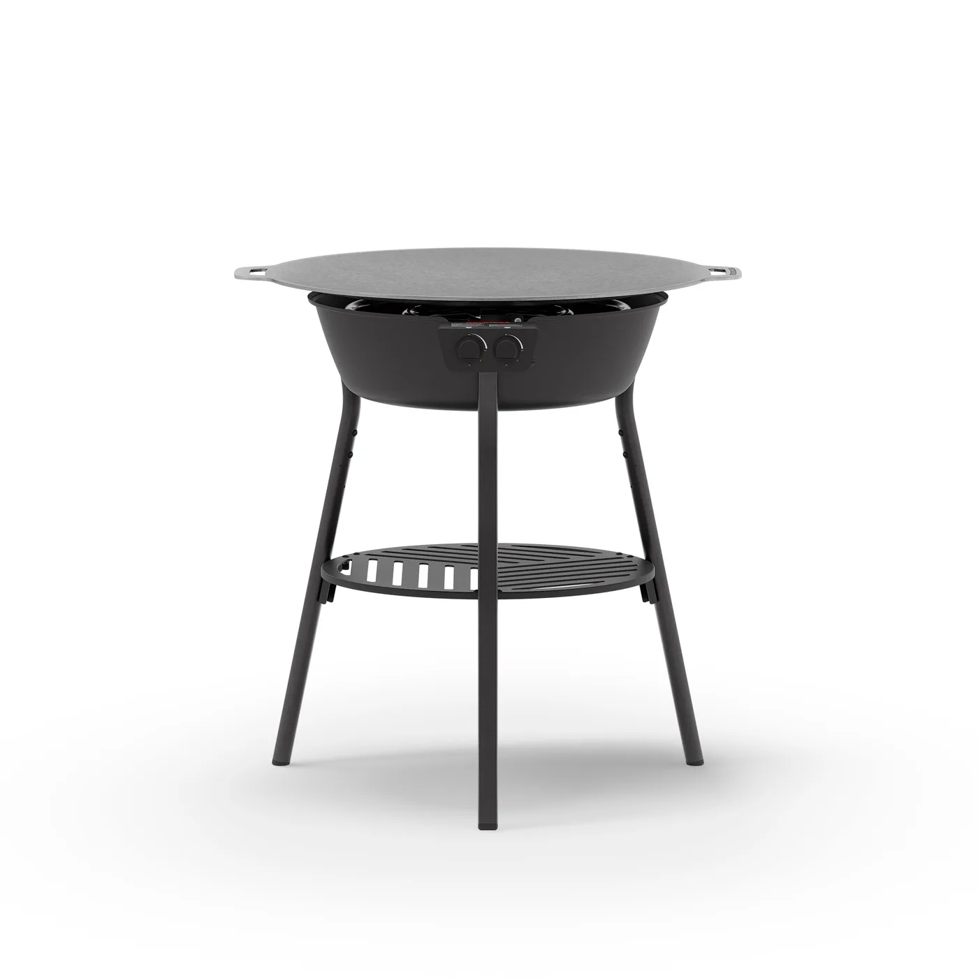 Stekhällsset Muurikka 78 LL i Svart Stål med Gasolbrännare & Integrerad Tändning