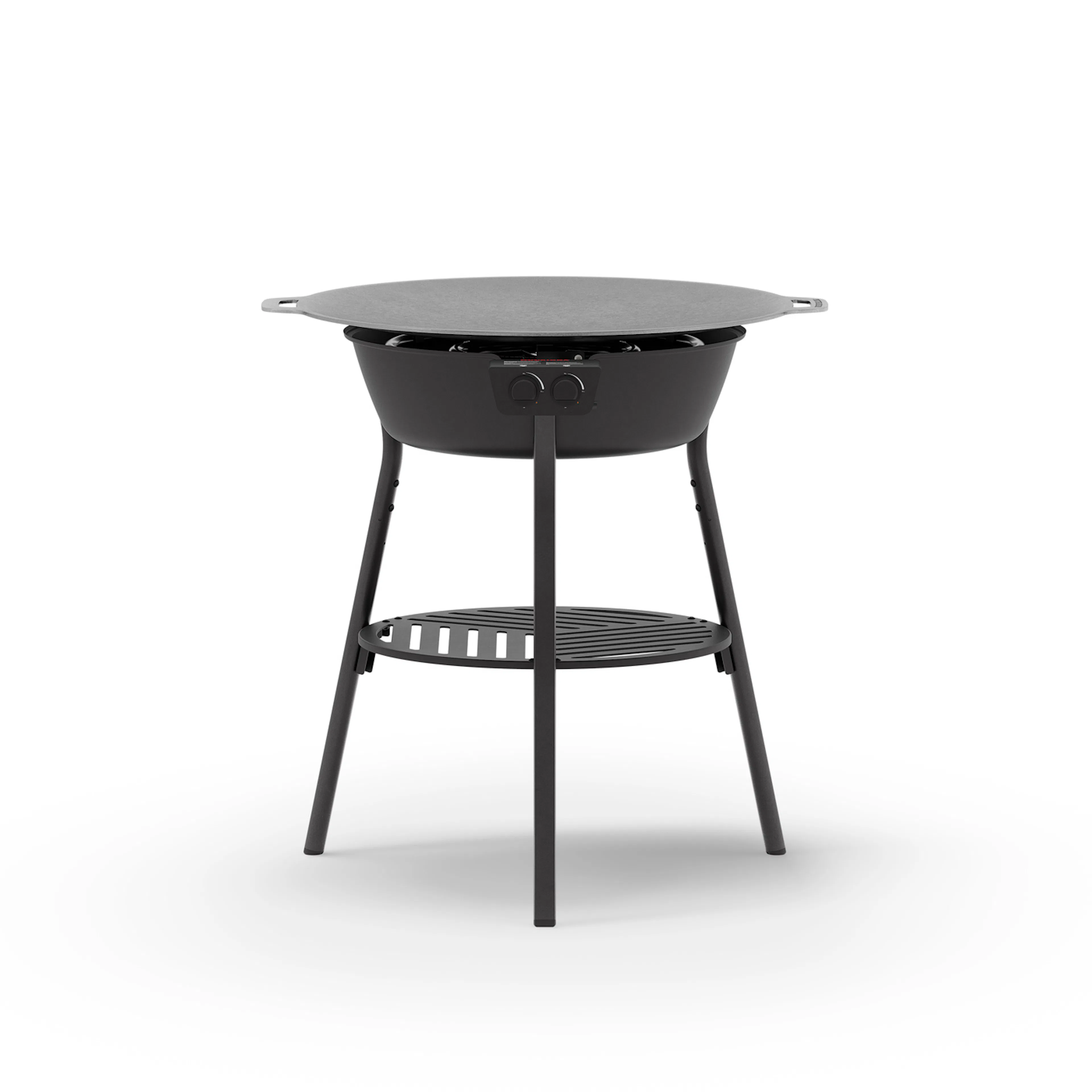 Stekhällsset Muurikka 78 LL i Svart Stål med Gasolbrännare & Integrerad Tändning