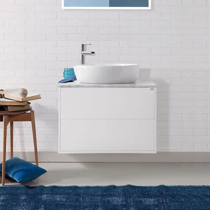 Tvättställsskåp 4AQUA 5-an Med 2 Lådor