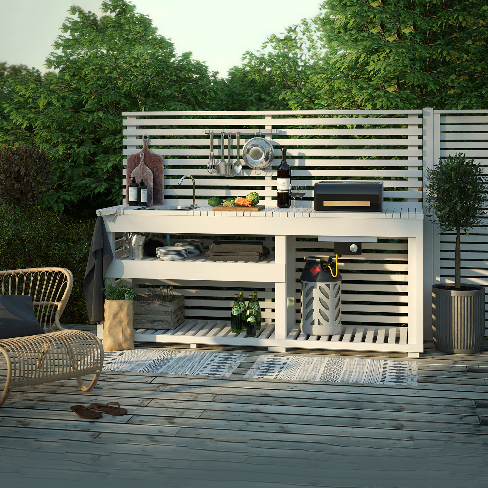 Utekök Jabo Horizont inkl. Kolgrill