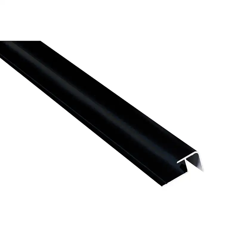 Hörnlist Fibo Utvändigt Alu Svart 3000 mm