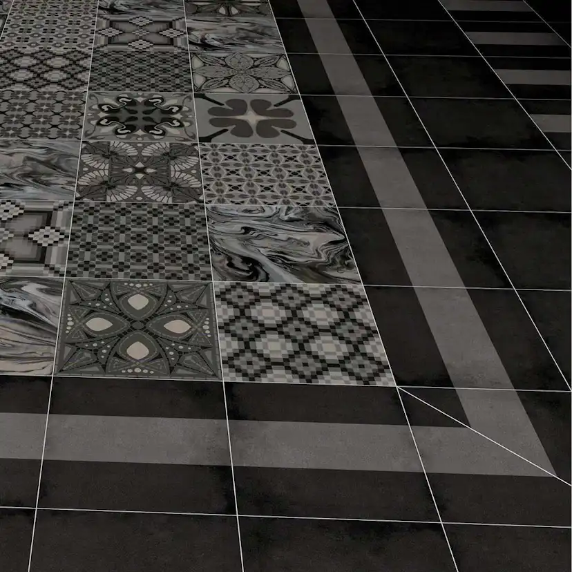 Klinker Tenfors 1900 Svart 20x20 cm