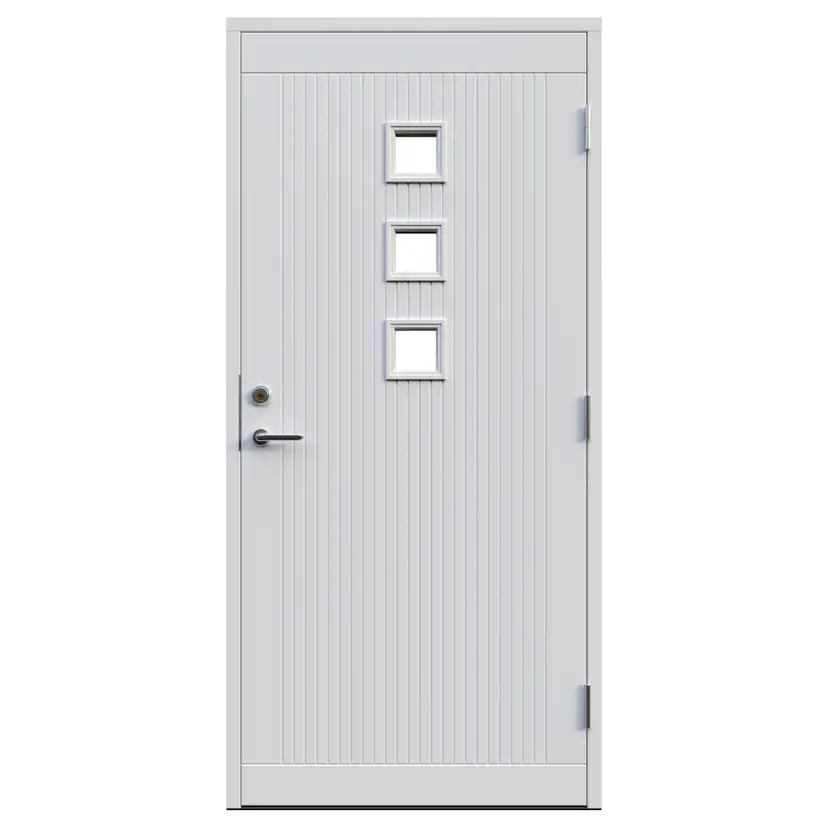 Ytterdörr Leksandsdörren Hälla Klarglas Eco74 RC2N