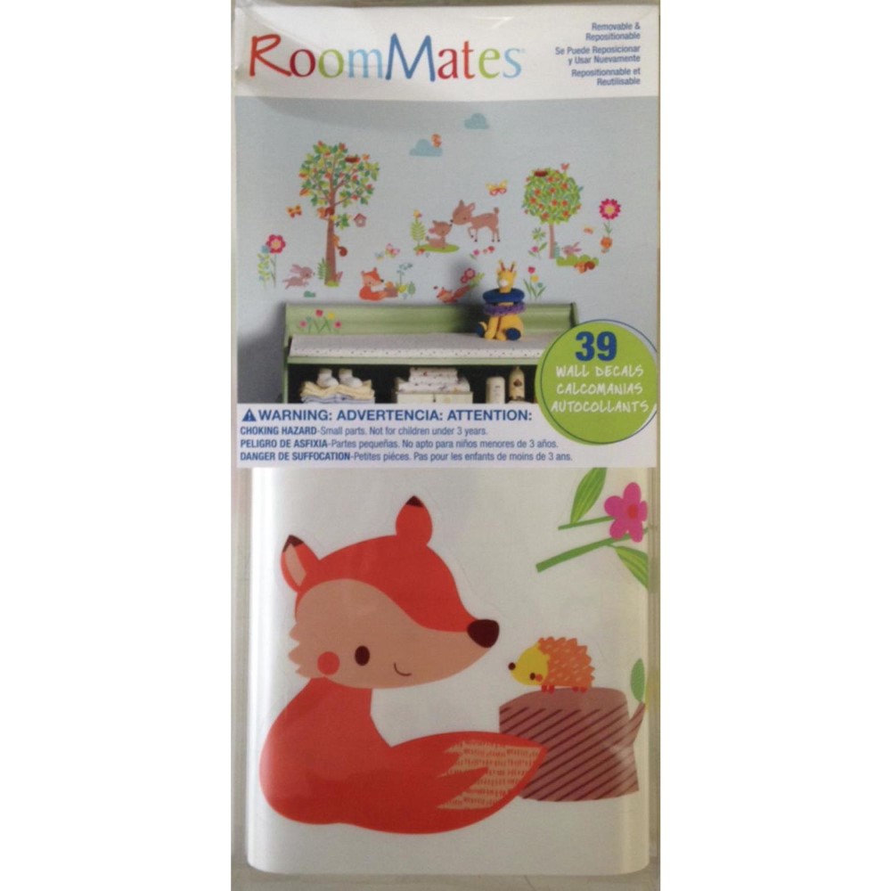 Väggdekor RoomMates Woodland Creatures