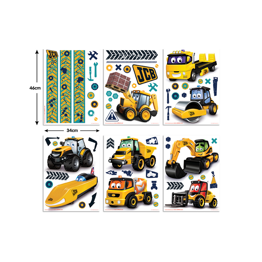 Väggdekor Walltastic My 1st JCB 43152