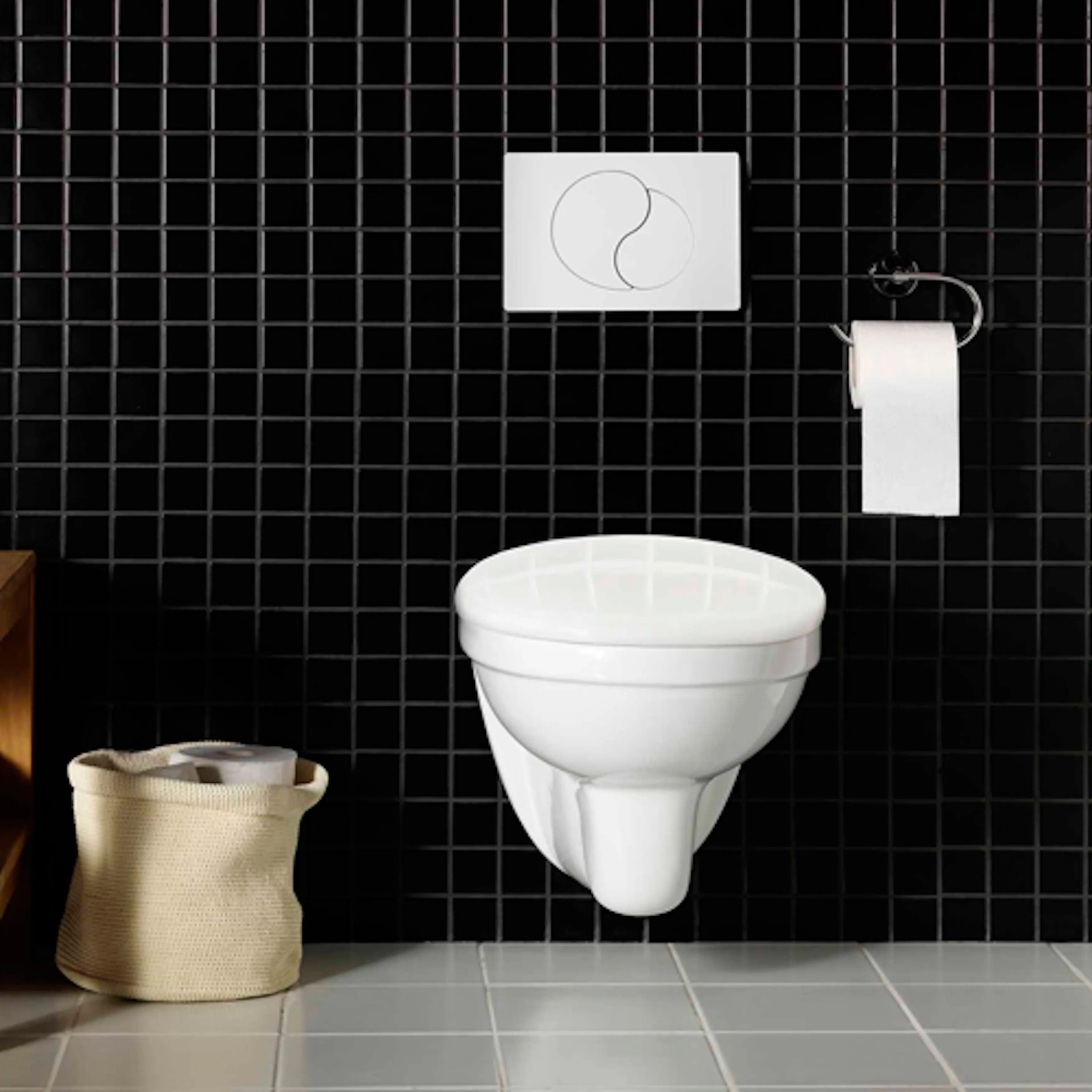 Toalettpaket Hafa Wall med WC-fixtur och Spolplatta