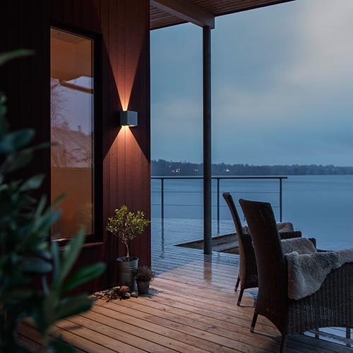 Vägglykta Gnosjö Konstsmide Cremona High Power 2x3W LED