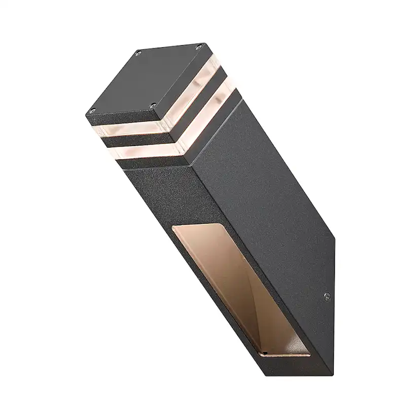 Vägglykta Gnosjö Konstsmide Massa 8W High Power LED Mörkgrå