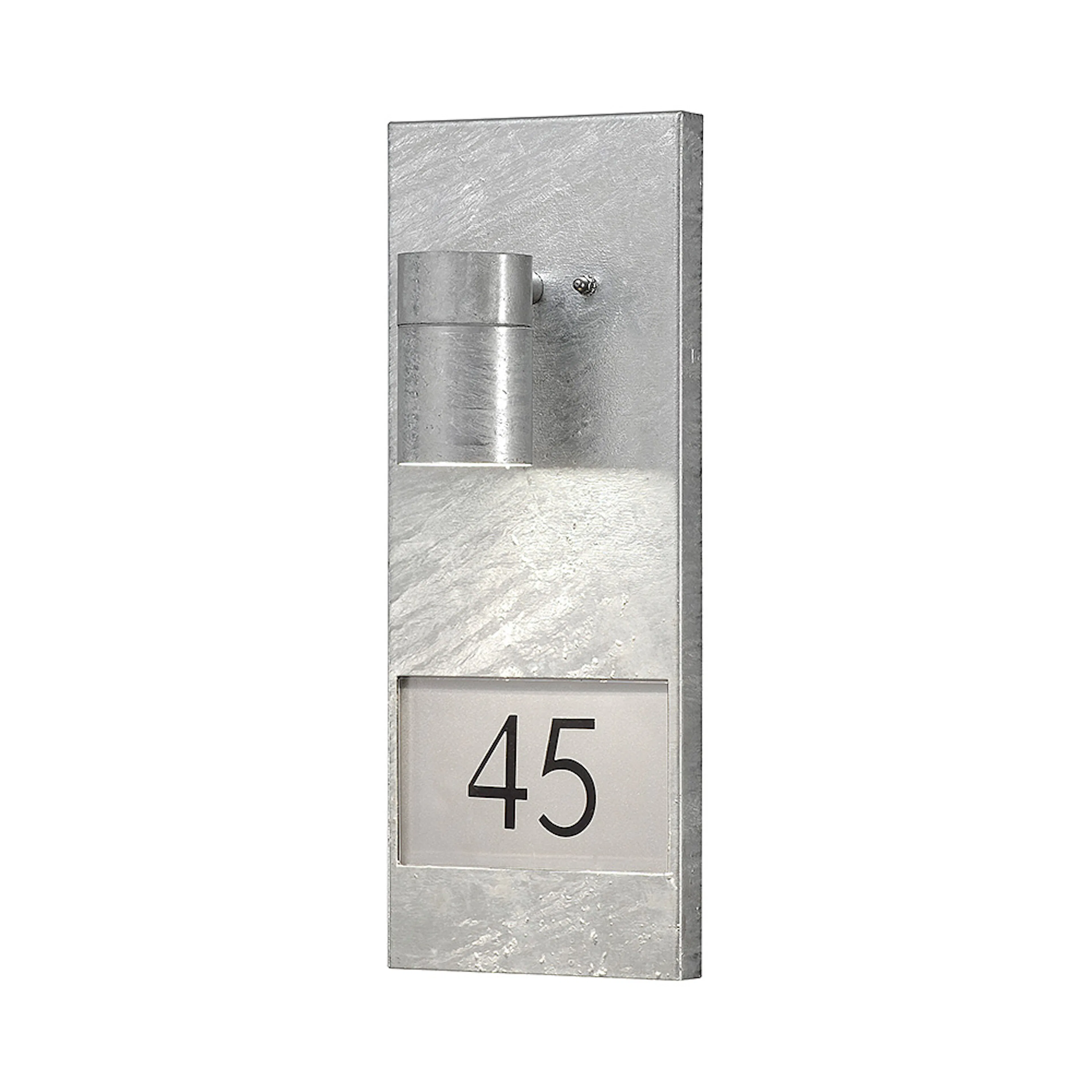 Vägglykta Gnosjö Konstsmide Modena GU10 Galvaniserad med Husnummer