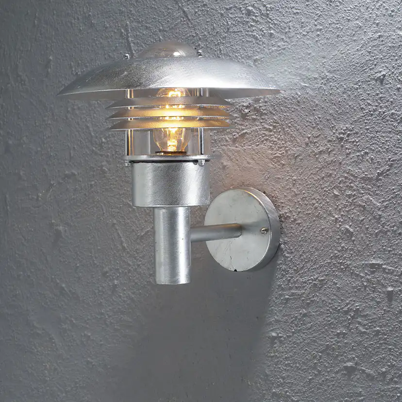 Vägglykta Gnosjö Konstsmide Modena Upp E27 Galvaniserad 27x29x29