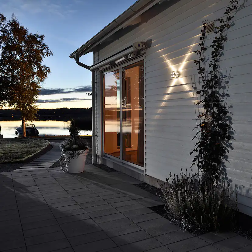 Vägglykta Gnosjö Konstsmide Monza 3W High Power LED Alu