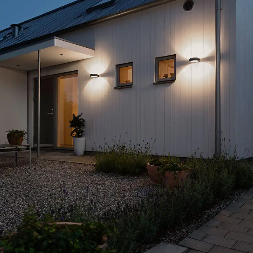 Vägglykta Gnosjö Konstsmide Rovigo 5W High Power LED Mörkgrå