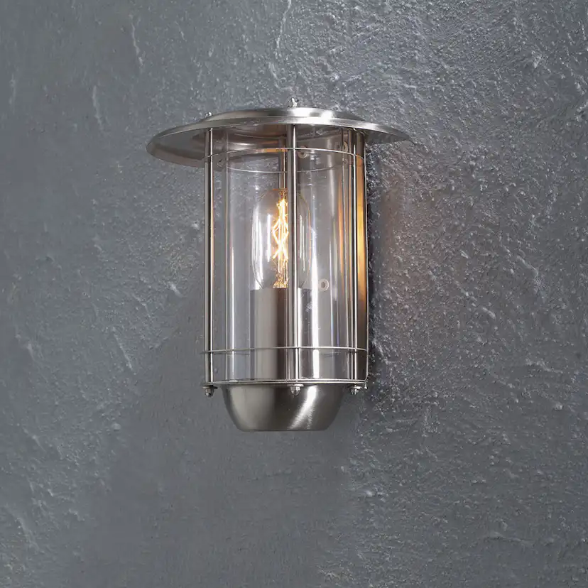 Väggplafond Gnosjö Konstsmide Trento E27 Rostfri