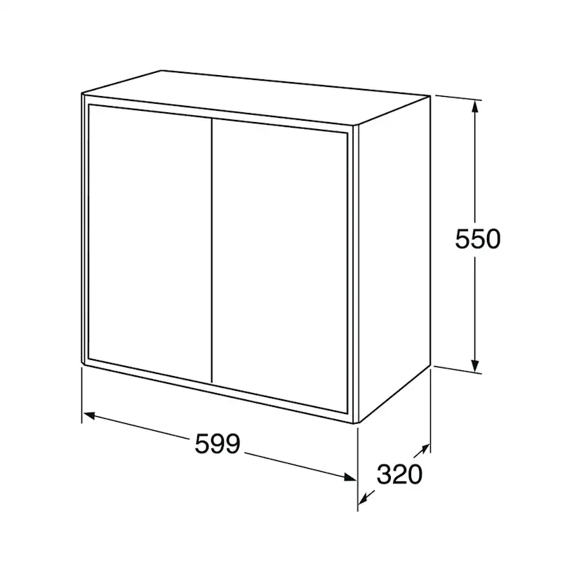 Väggskåp Gustavsberg Graphic