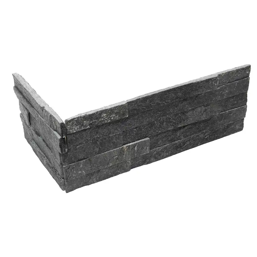 Väggsten ArtStone Black Glossy Mountain Hörn