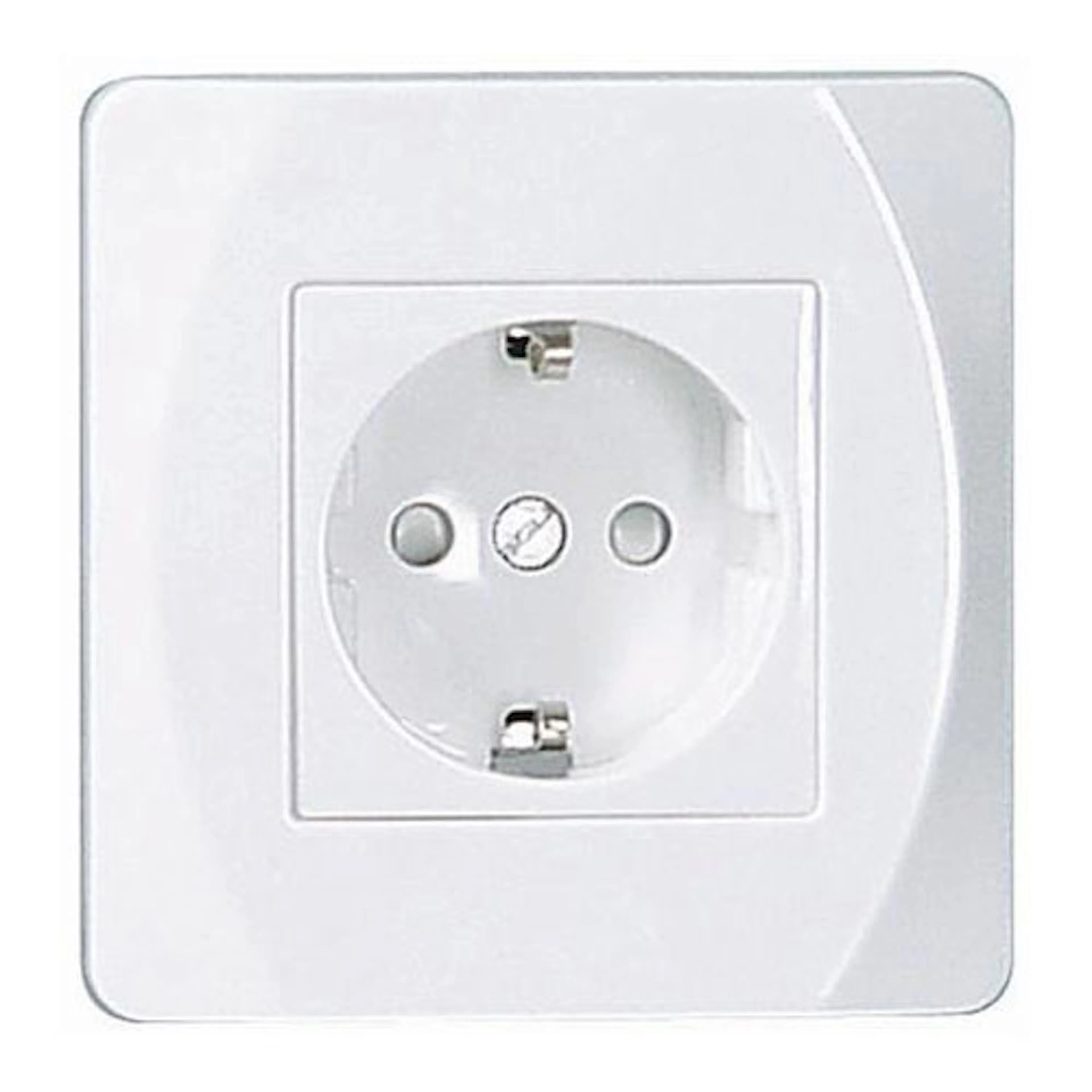 Vägguttag Malmbergs Nova Infälld 1-Vägs med Jord