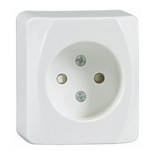 Vägguttag Malmbergs Nova Utanpåliggande 1-Vägs utan Jord