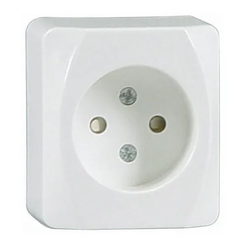 Vägguttag Malmbergs Nova Utanpåliggande 1-Vägs utan Jord