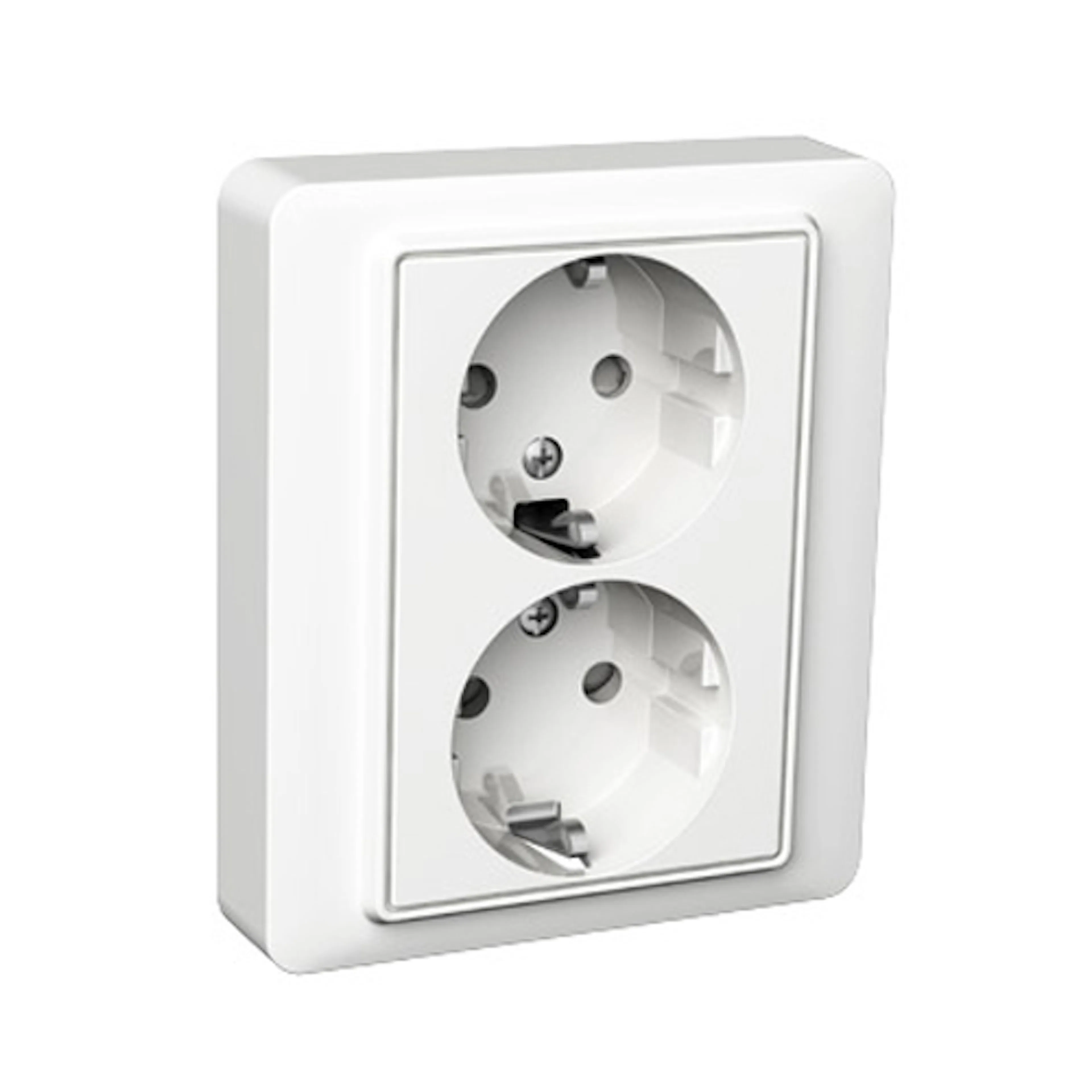 Vägguttag Schneider Electric Exxact Basic 2-vägs