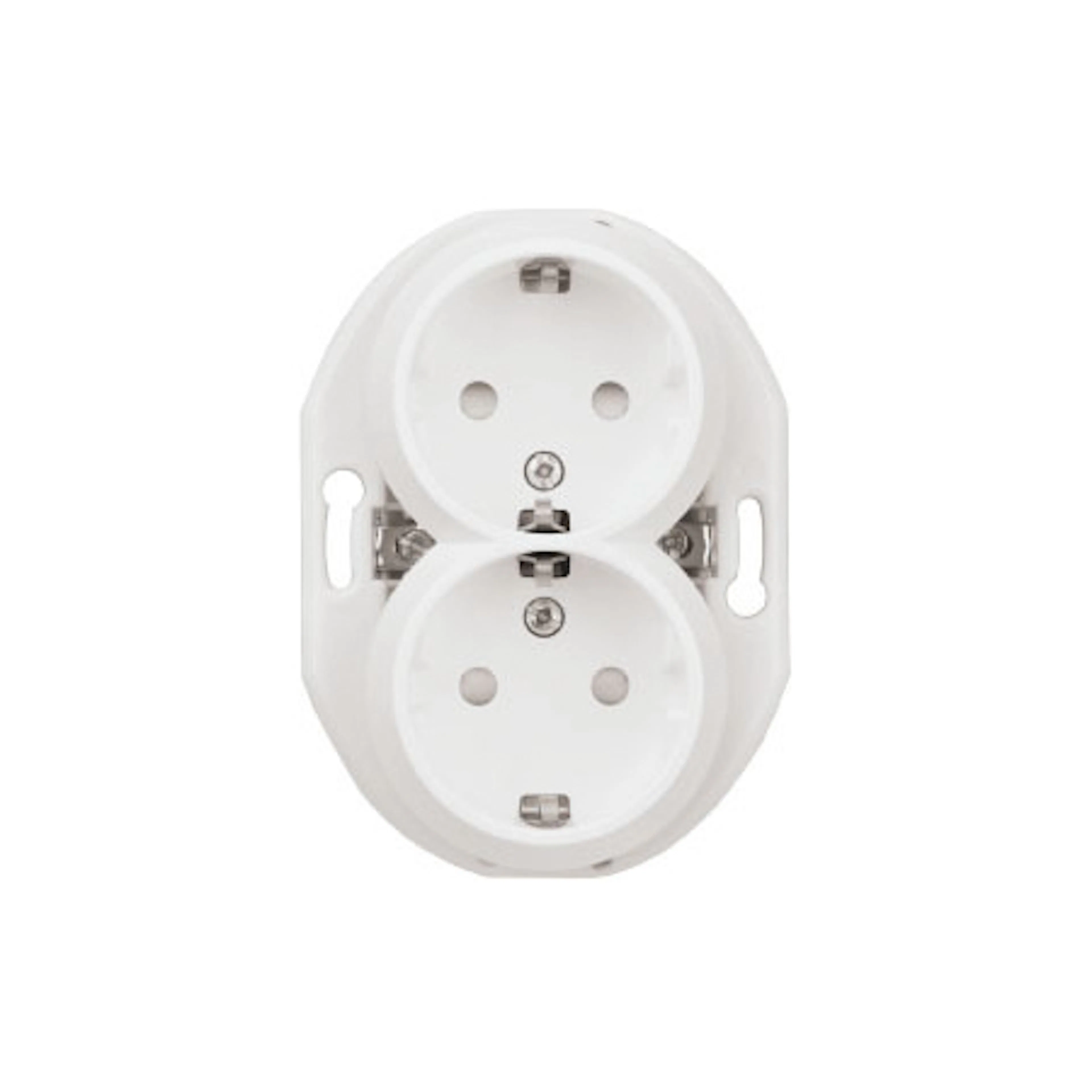 Vägguttag Schneider Electric Renova 2-vägs Jordad