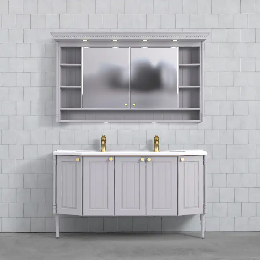 Tvättställsskåp Björbo Badrum Valhall 150 Luckor Dubbel