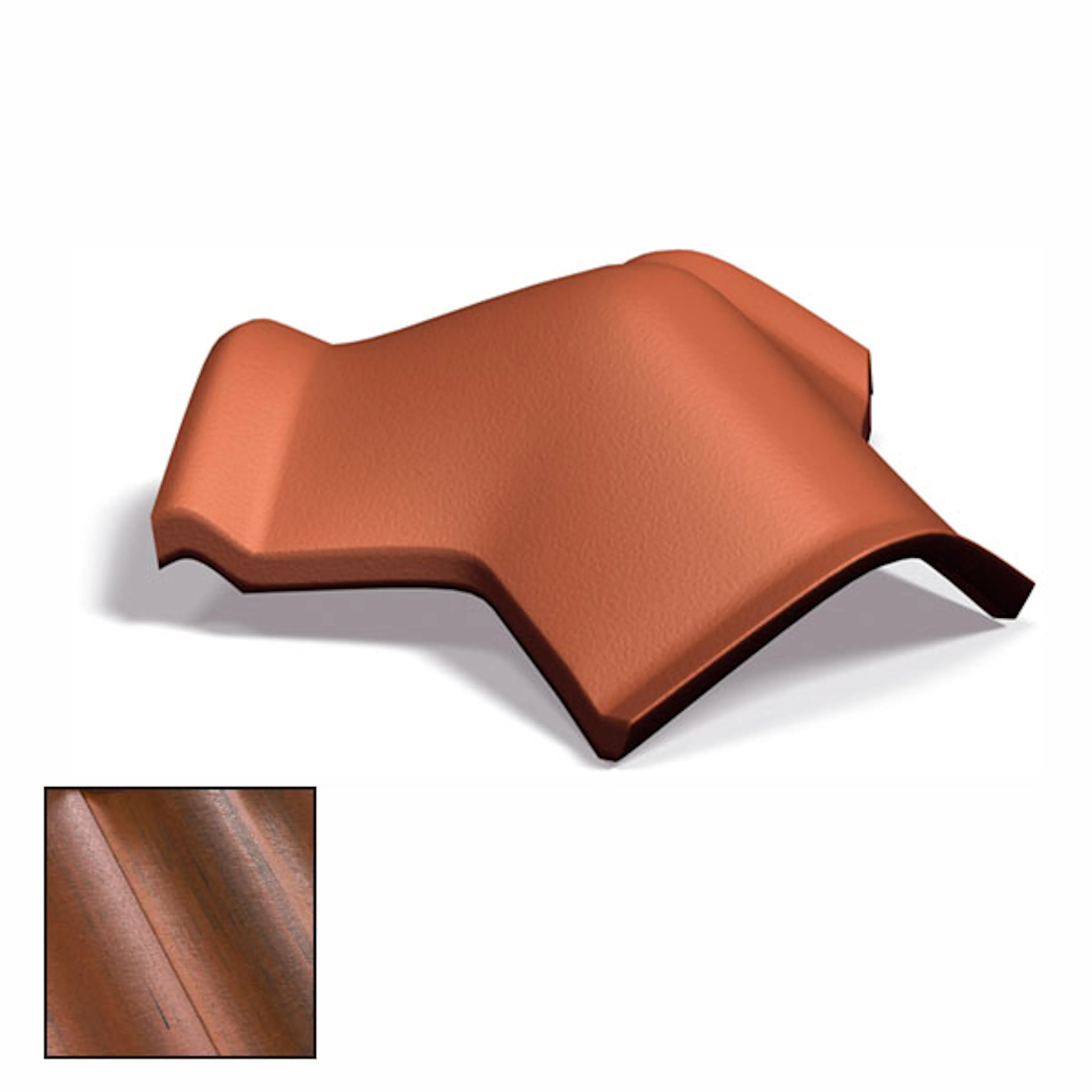 Antik Tegelröd/Svart