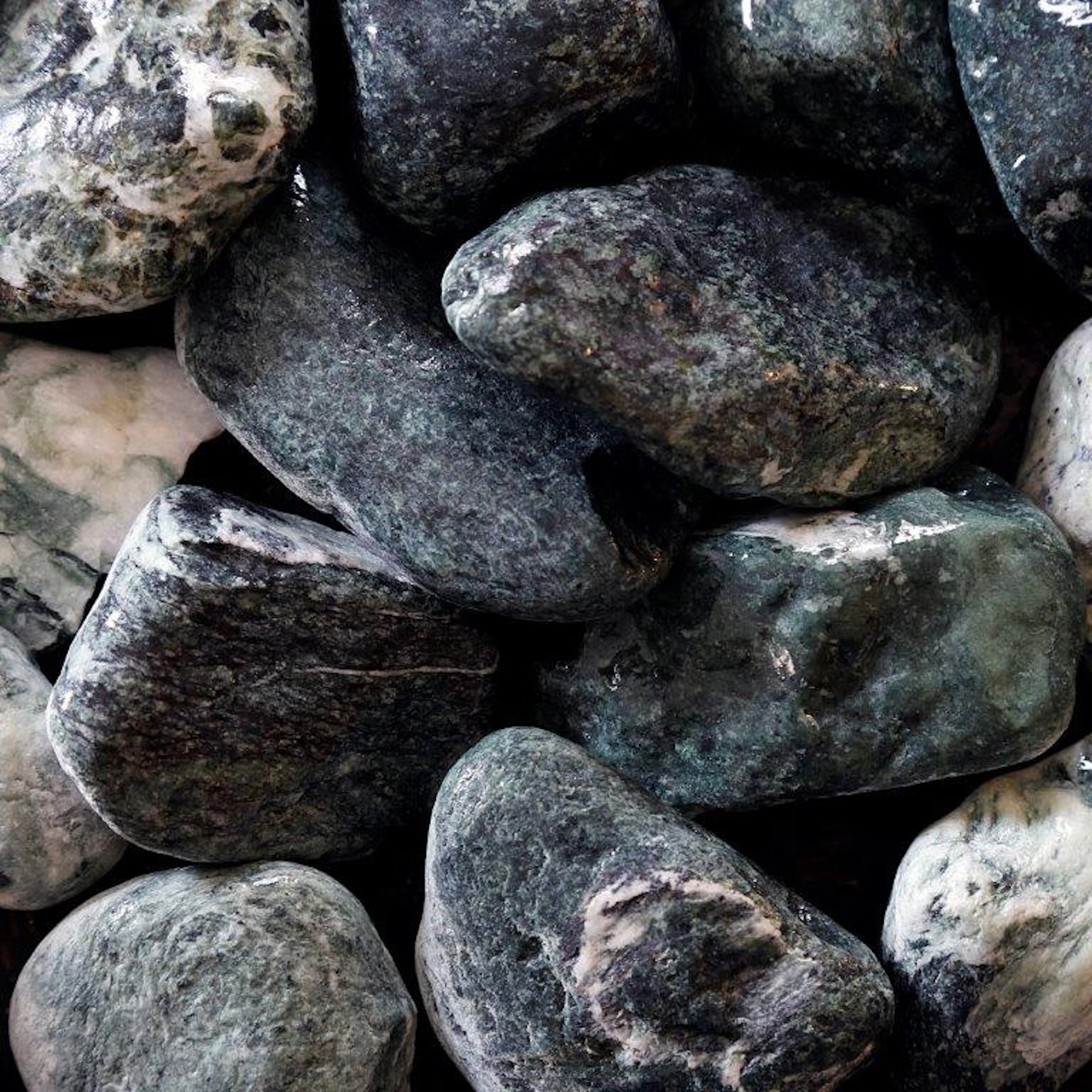 Dekorsten Magrab Krossprodukter Grön Pebbles 40-60 mm, 1000 kg Säck