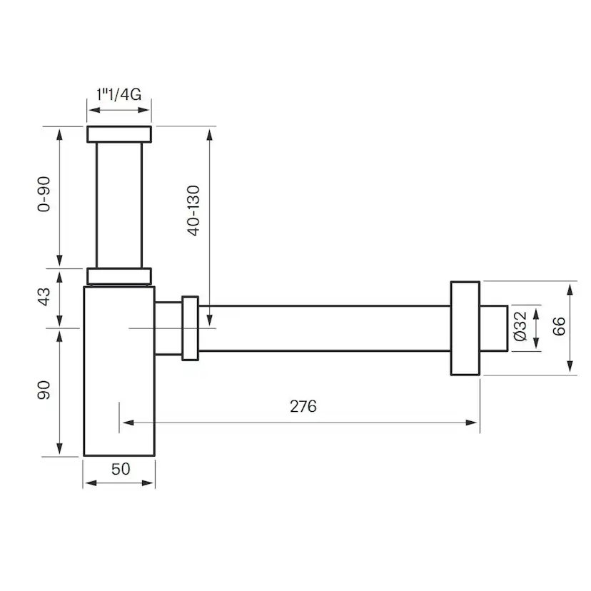 Vattenlås Tapwell XACC167