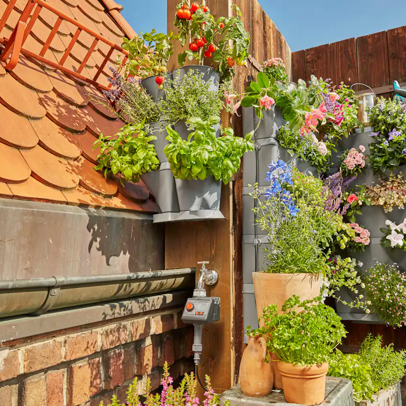 Växthållare Gardena Nature Up! Grundpaket Vertikal Hörn